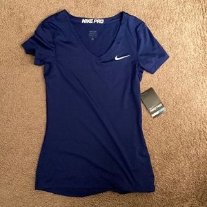 Nike blue dri fit shirt, small